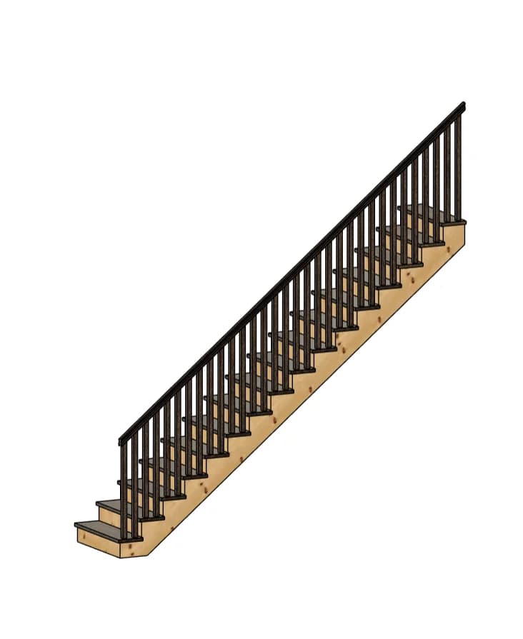 Stairs with Handrail