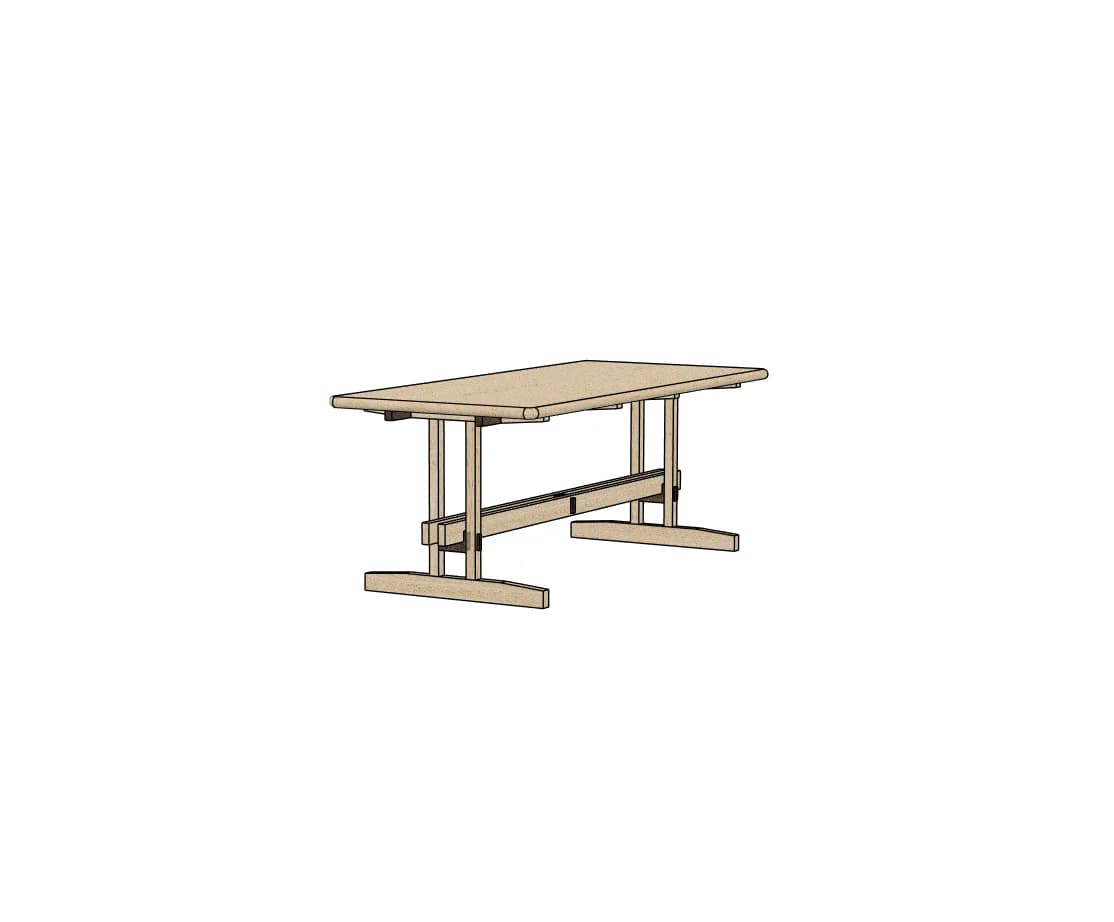 Trestle table